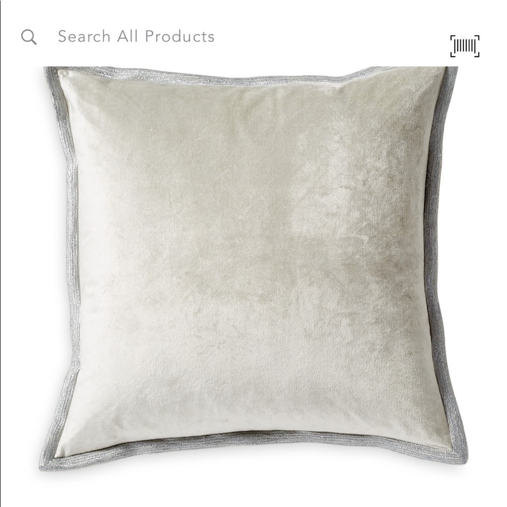 Michael Aram velvet metallic embroidered decorative pillow - 18 by 18